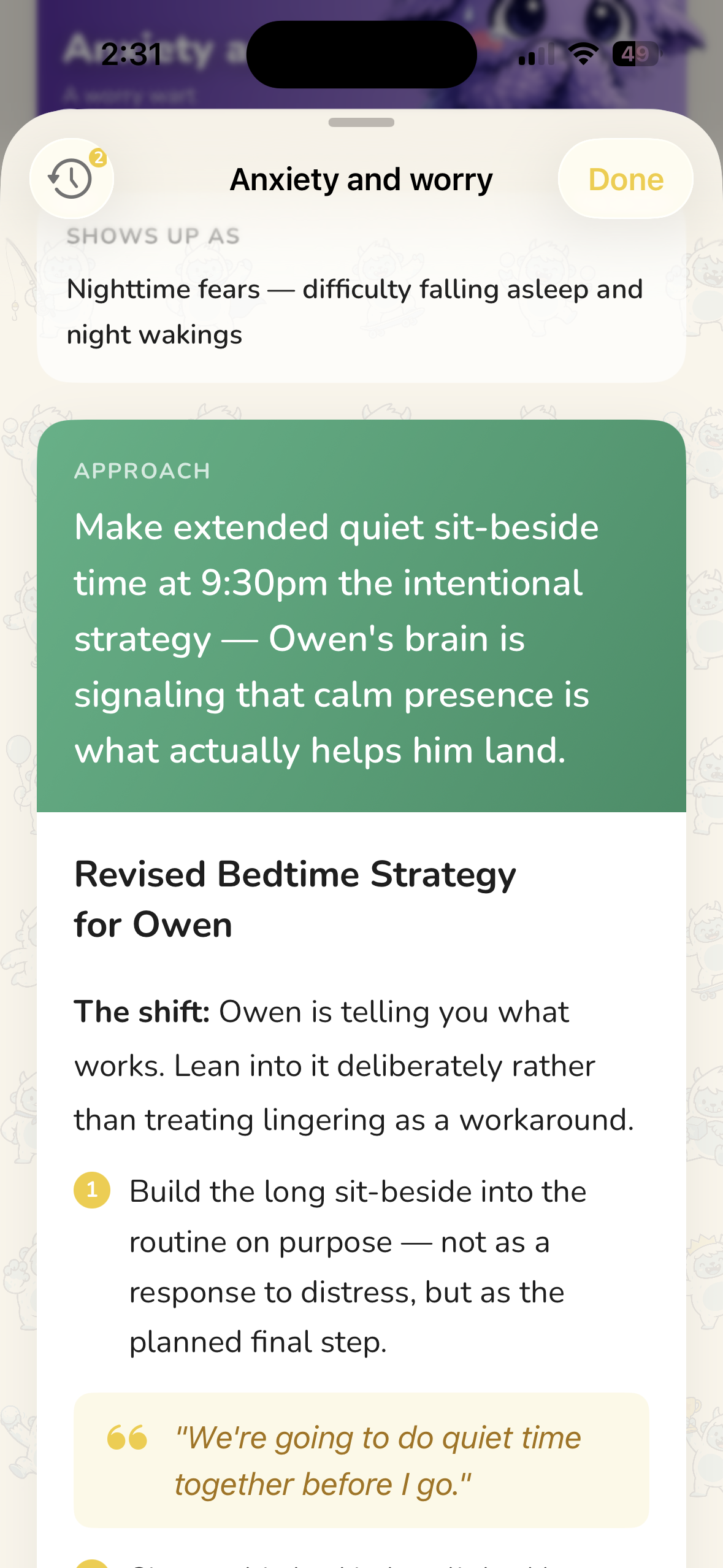 Strategy detail